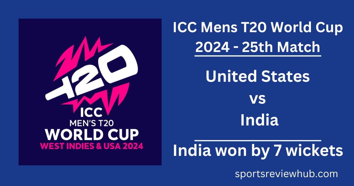 ICC Mens T20 World Cup 2024 - United States vs India