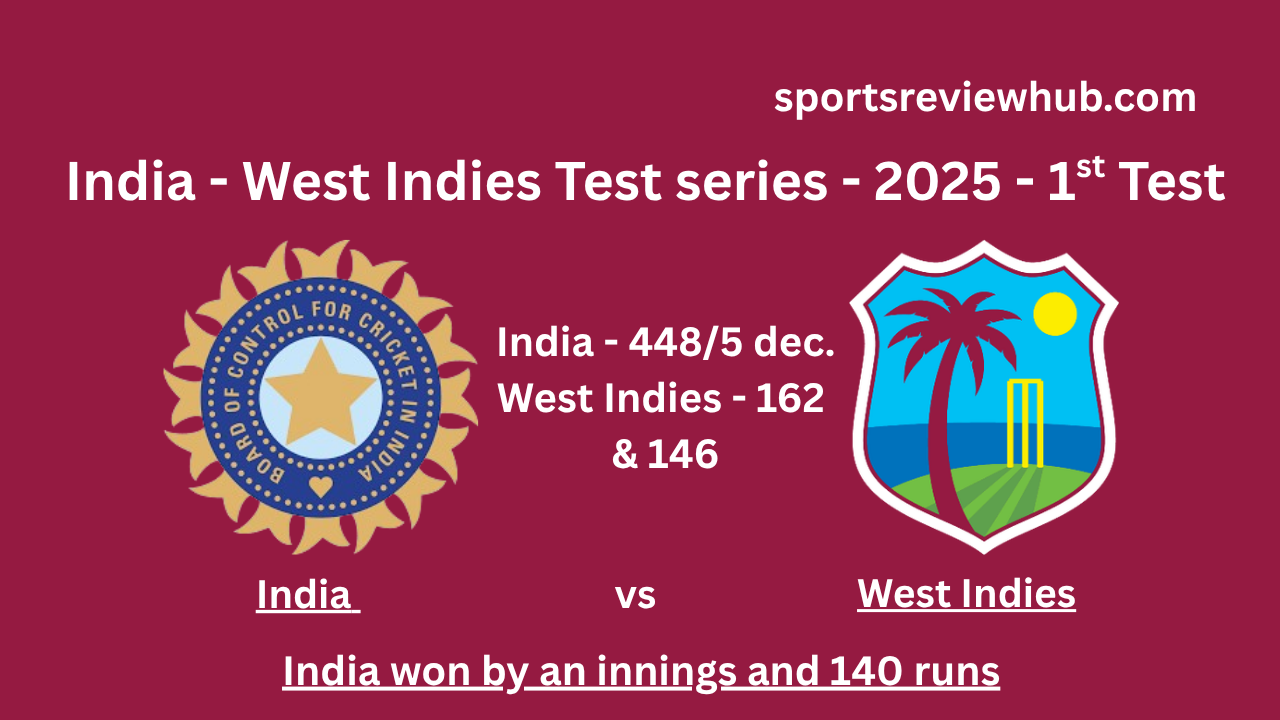 India clinched victory in the opening Test of the India-West Indies Test series 2025