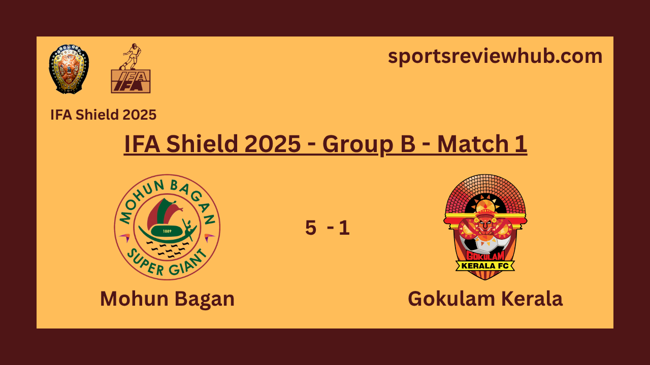 Mohun Bagan Shines Bright with a 5-1 Triumph Over Gokulam Kerala in the IFA Shield 2025