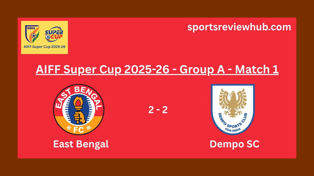 AIFF Super Cup: East Bengal and Dempo SC Battle to a 2-2 Stalemate in Group A Opener