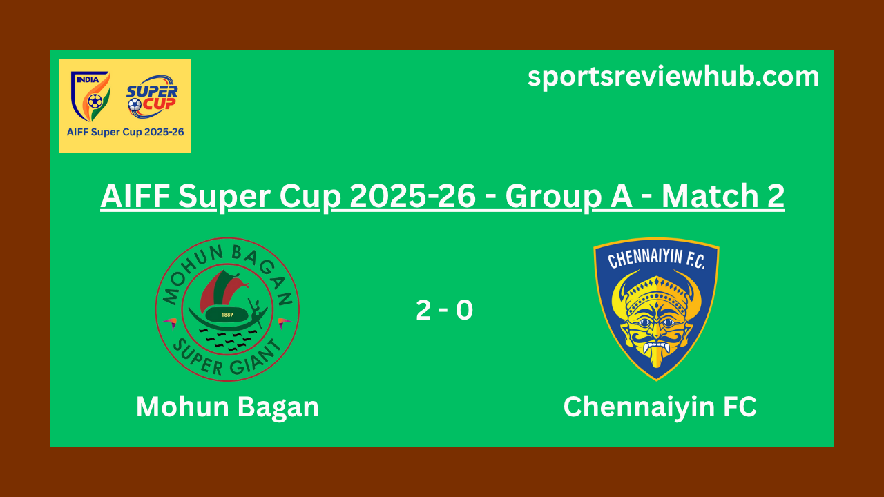 AIFF Super Cup 2025-26: Mohun Bagan Dominates Chennaiyin FC with a 2-0 Win